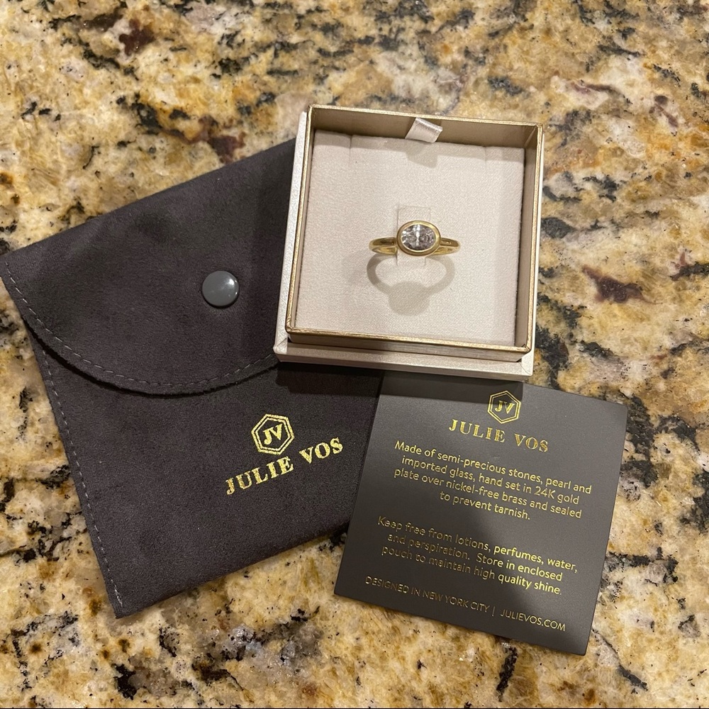 julie vos jewel stack ring size 8
